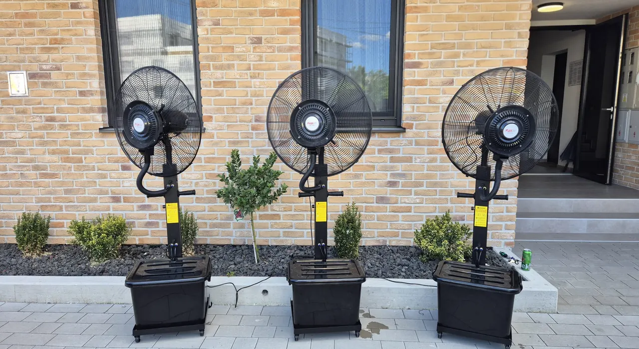 Najam ventilatora na vodu u Zagrebu — profesionalni rashladni ventilator s vodenom maglicom