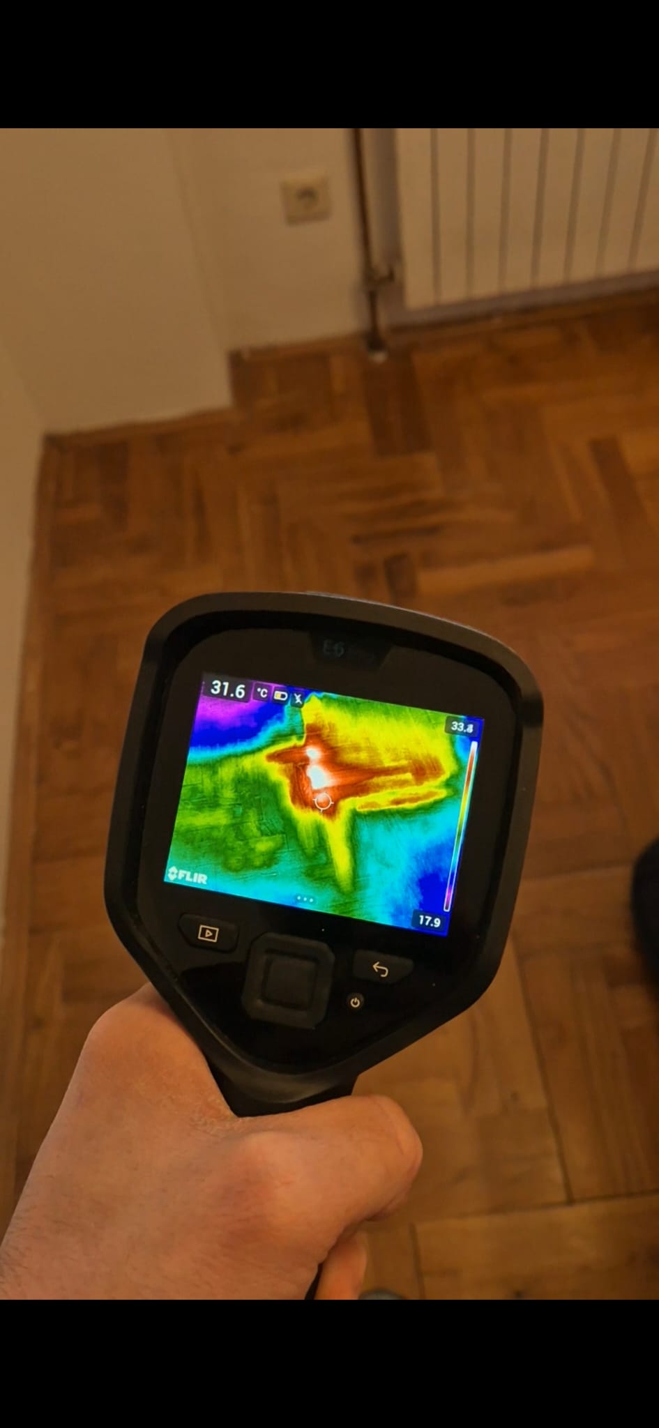 Termovizijsko snimanje curenja vode