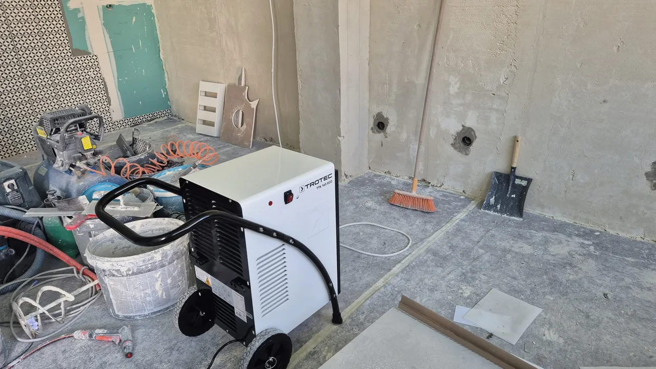 Trotec TTK 171 ECO profesionalni isušivač vlage na gradilištu u Zagrebu